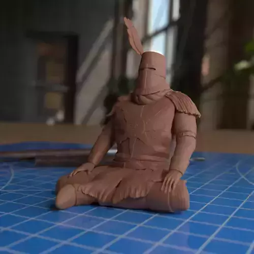 Dark Souls - Solaire Sitting 3D print model