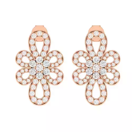 Women Earrings 3dm stl render detail  3D print model