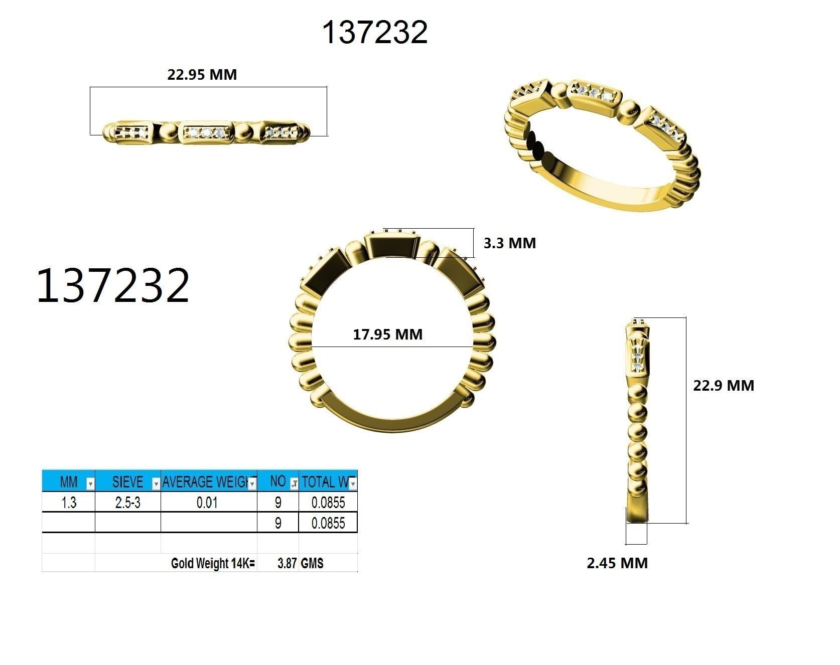 Ring - 137232 3D print model_12