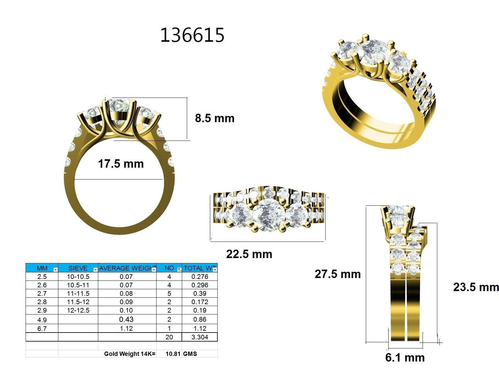 Ring - 136615 3D print model_12