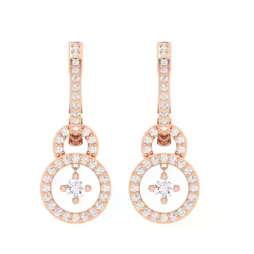 Women Earrings 3dm stl render detail 