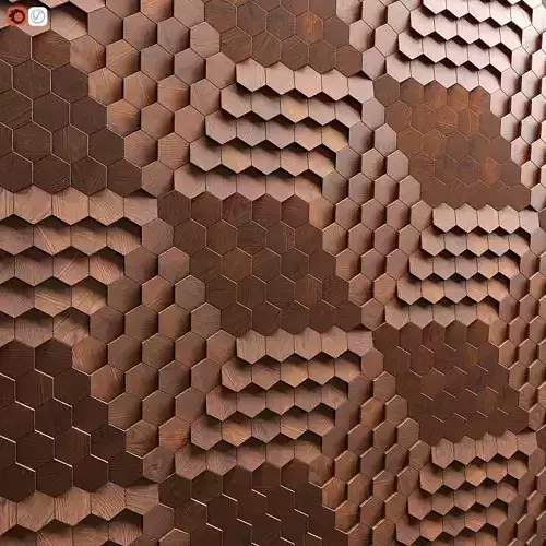 Hexagonal tile by Giles Miller 3D model