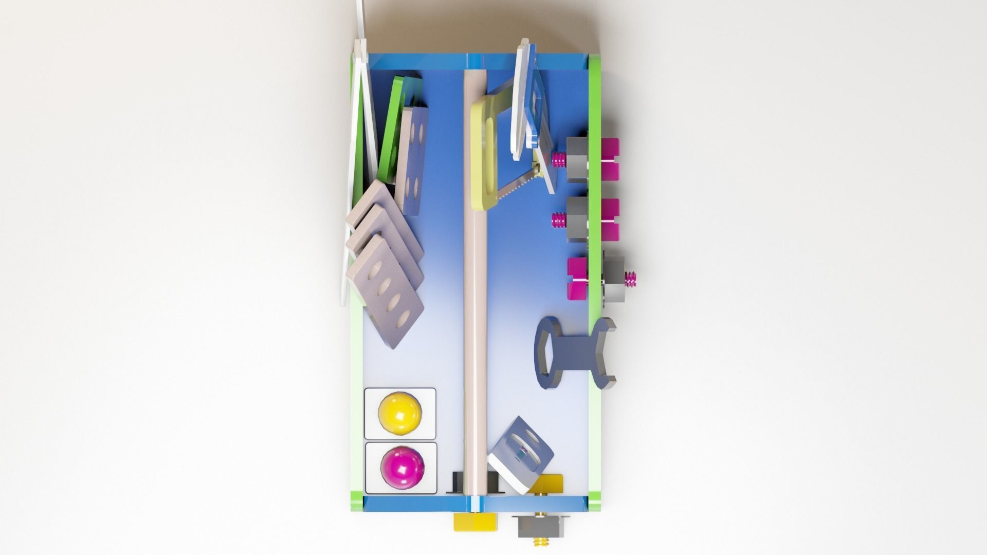 Toy BOX Low-poly 3D model_5