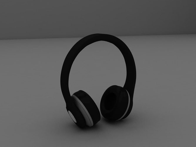 earphones headphone 3D model