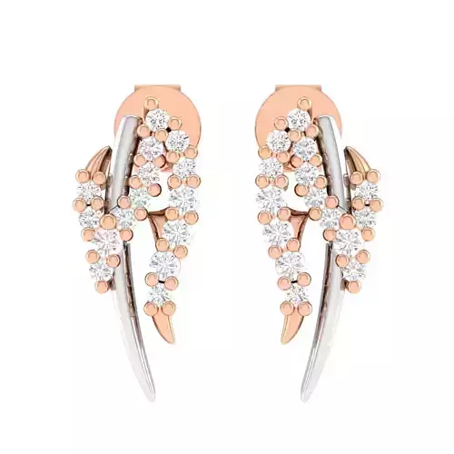 Women Earrings 3dm stl render detail  3D print model
