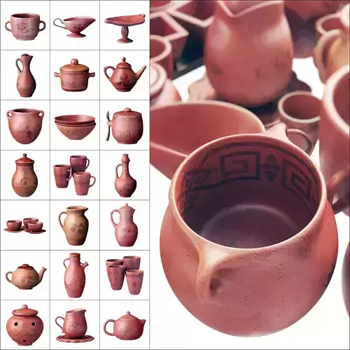 Dishes clay decor n19