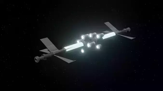 Detailed Space Station Free 3D model