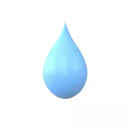 Water Drops v1 001 Low-poly 3D model
