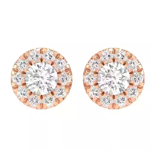 Women Round  Earrings 3dm stl render detail 3D print model