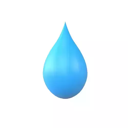 Water Drops v1 003 Low-poly 3D model