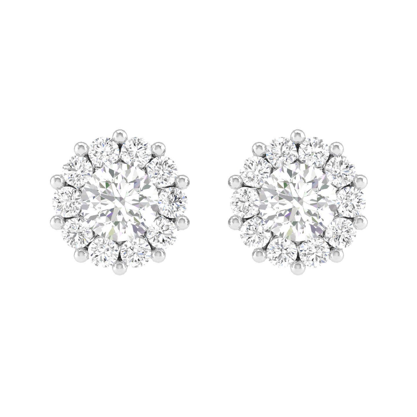 Women Round Earrings 3dm stl render detail 3D print model_3