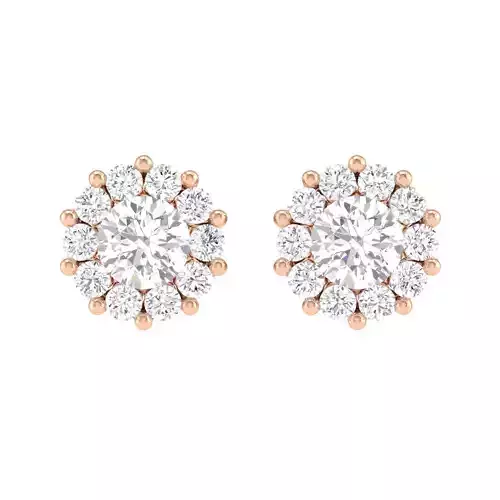 Women Round  Earrings 3dm stl render detail 3D print model
