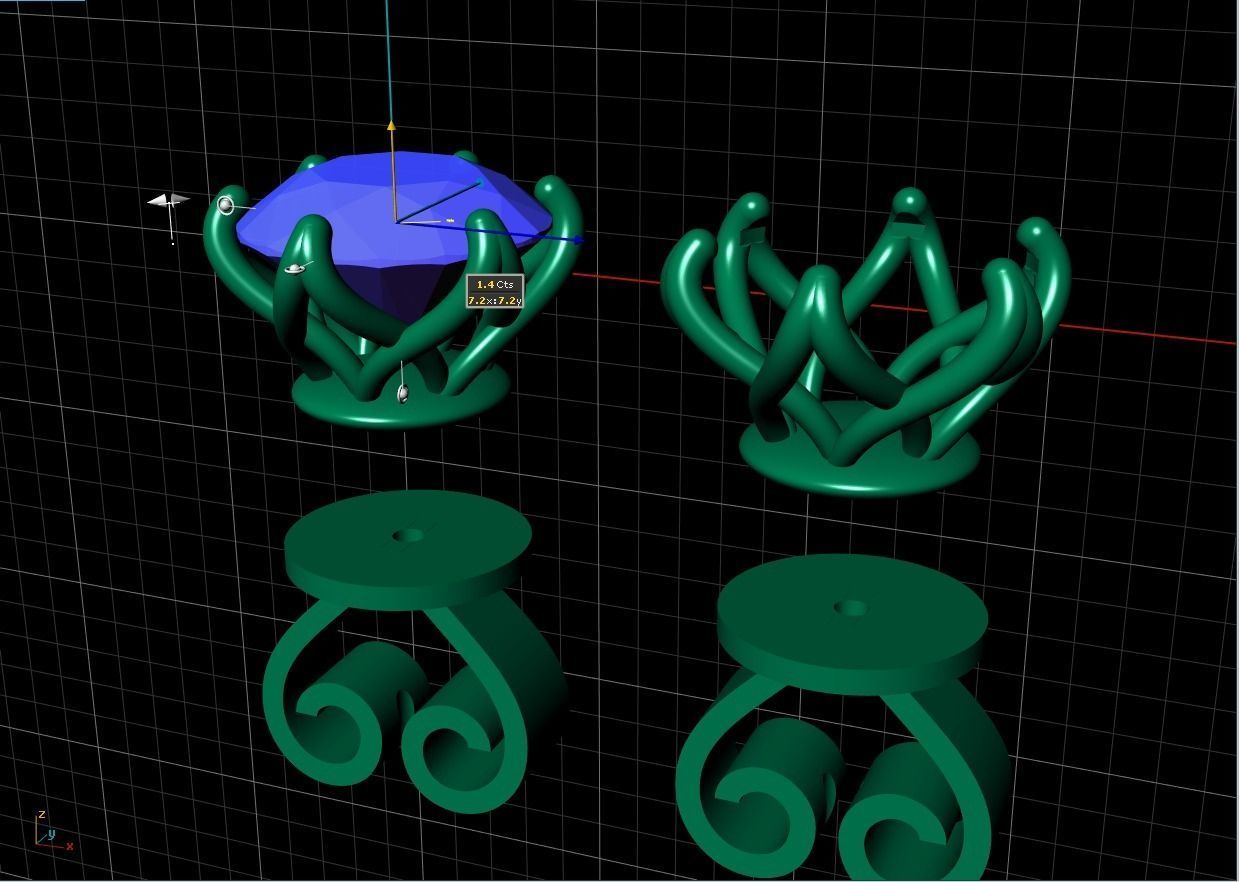 WHITEFLASH earrings  72 3D print model_4