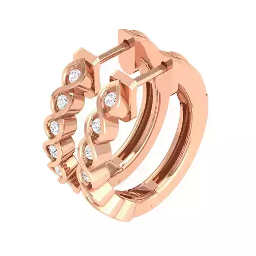 Women Earrings 3dm stl render detail 3D print model