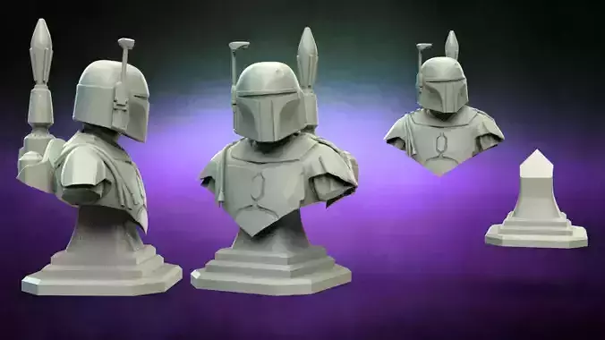 Star Wars Boba Fett bust