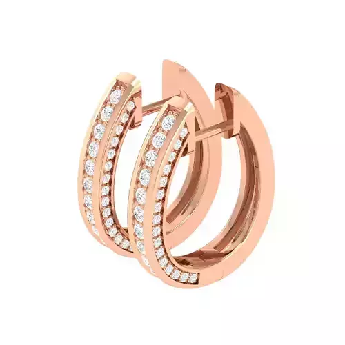 Women Earrings 3dm stl render detail 3D print model