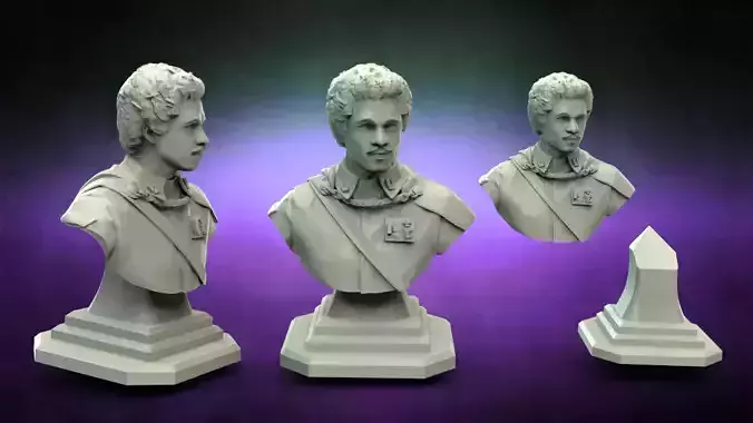 Star Wars Lando Calrissian bust 3D print model