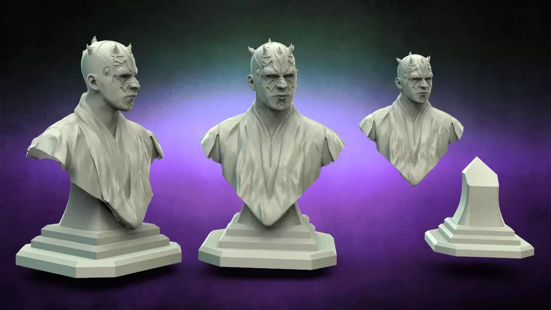 Star Wars Darth Maul Bust 3D print model_0