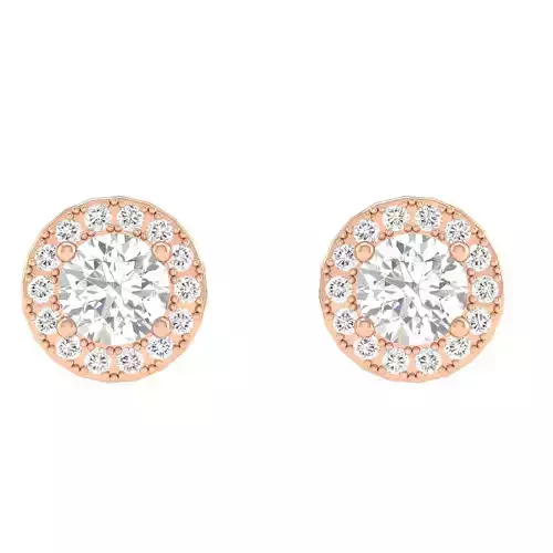 Women Round  Earrings 3dm stl render detail 3D print model