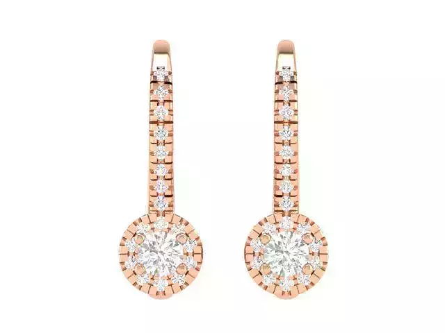 Women Earrings 3dm stl render detail 3D print model