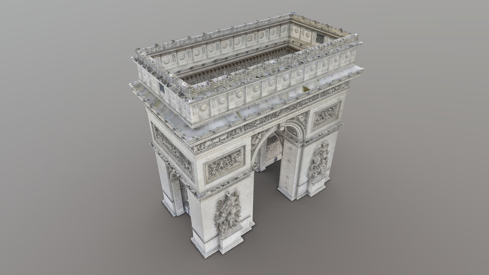 Arc de Triomphe Paris - photogrammetry  3D model_6