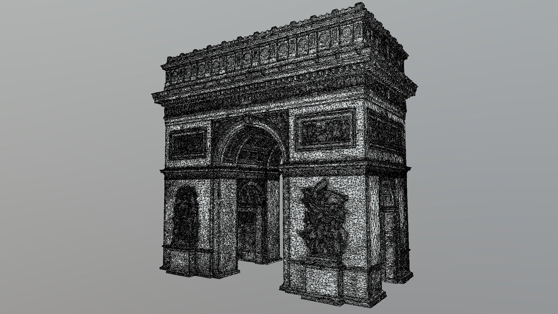 Arc de Triomphe Paris - photogrammetry  3D model_7