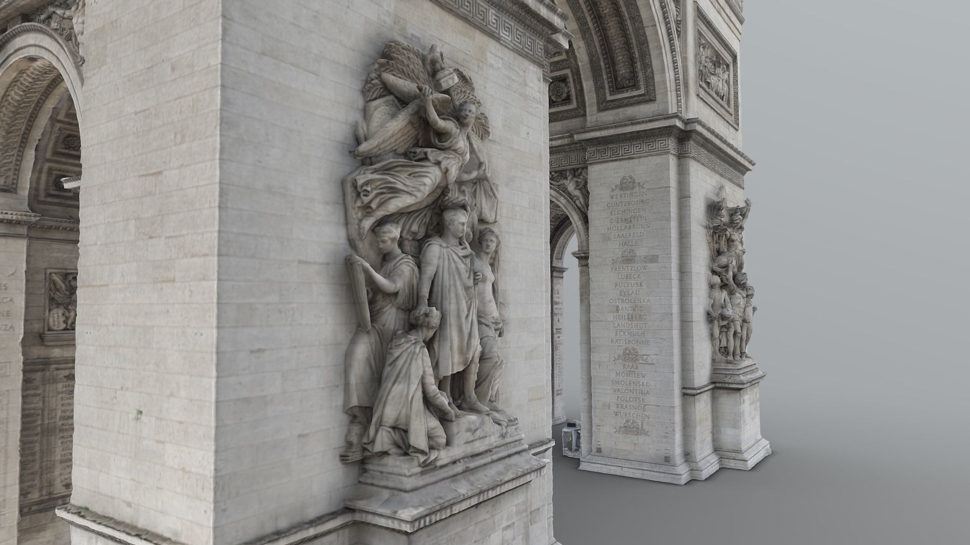 Arc de Triomphe Paris - photogrammetry  3D model_3