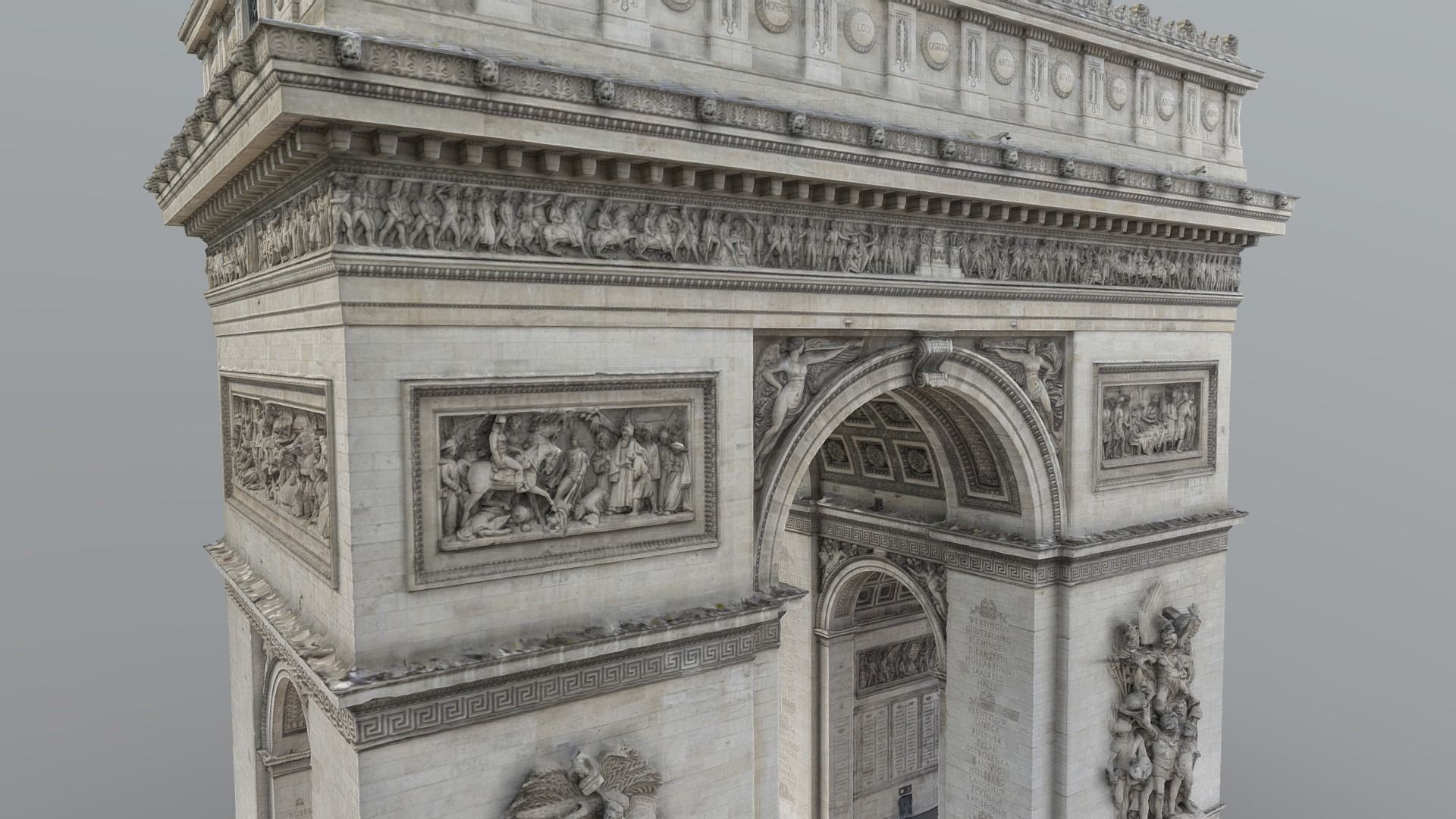 Arc de Triomphe Paris - photogrammetry  3D model_2