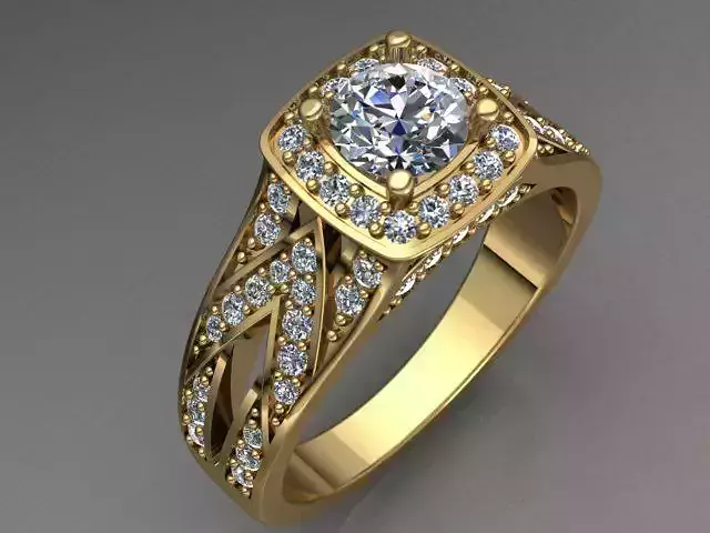 3d model female ring