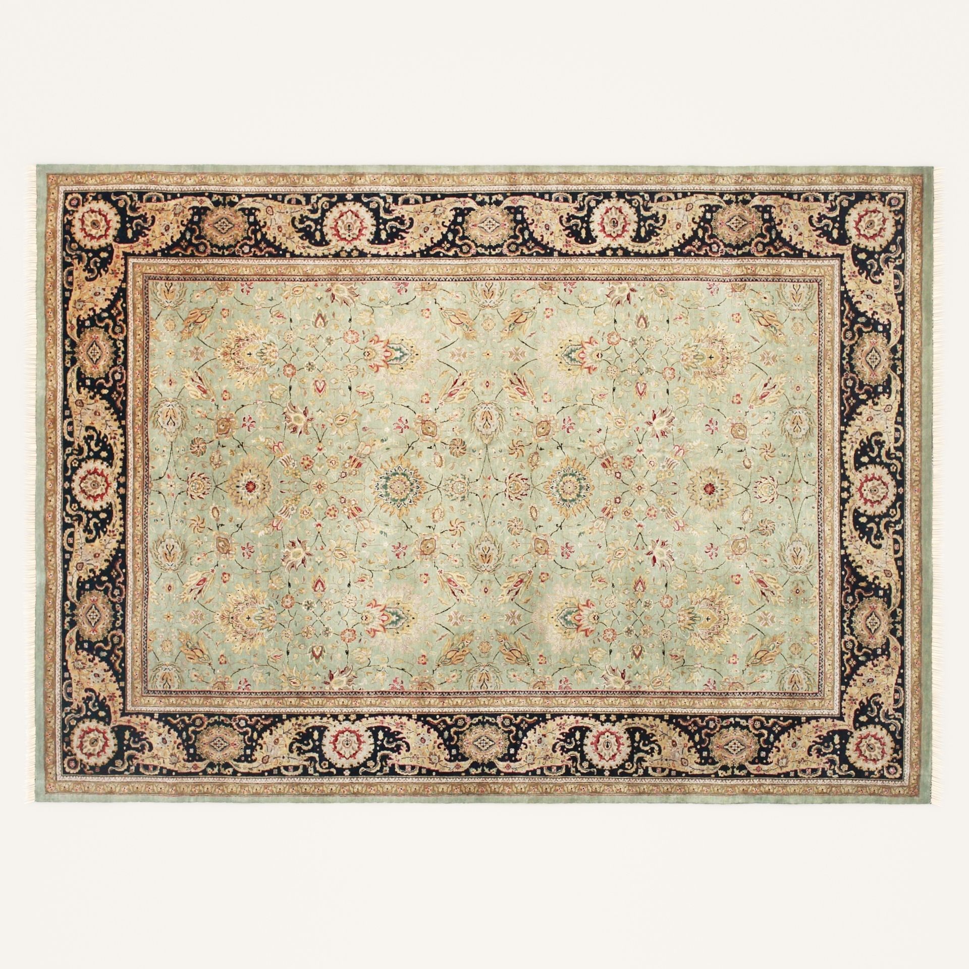 3 Persian carpets  rug Low-poly 3D model_3