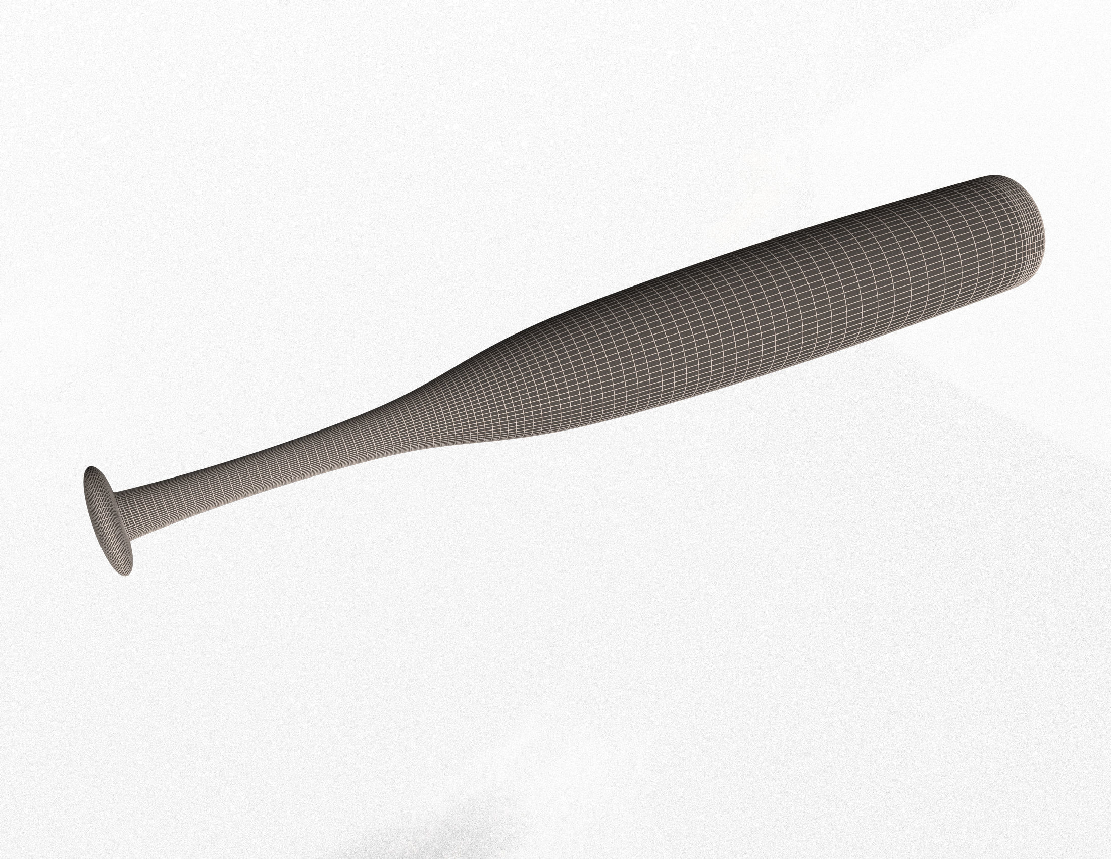 Baseball Bat Low-poly 3D model_11