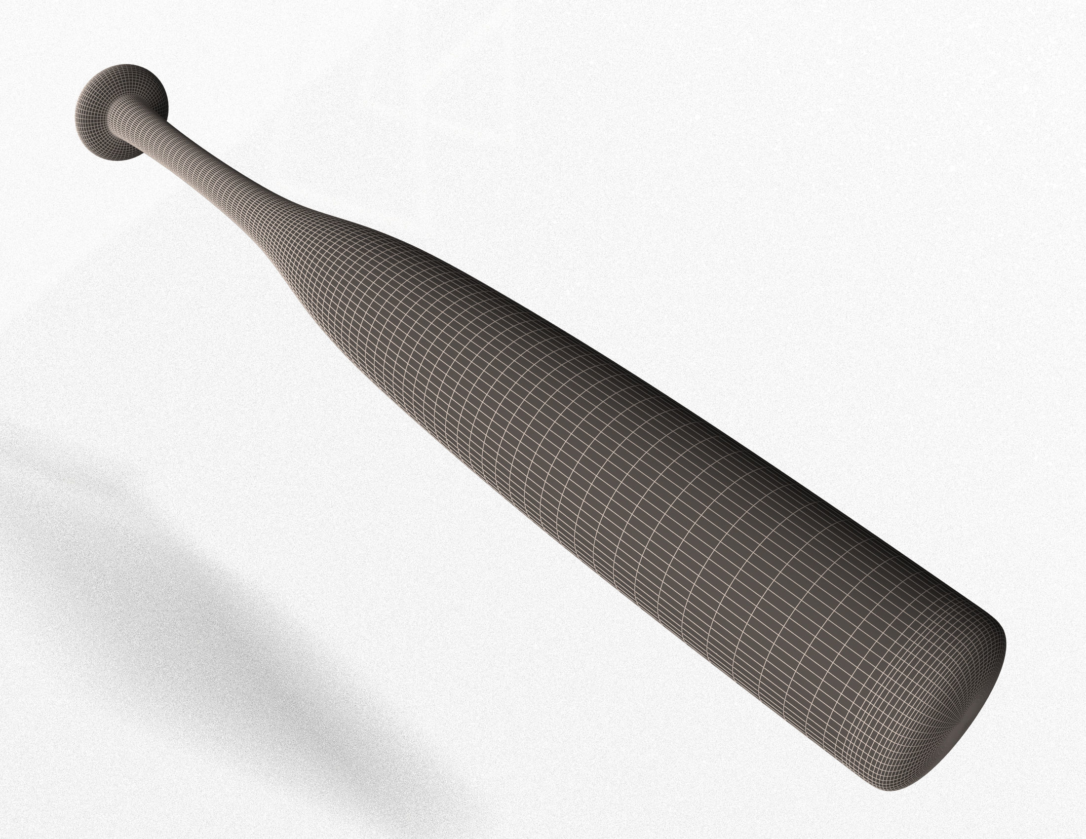 Baseball Bat Low-poly 3D model_12