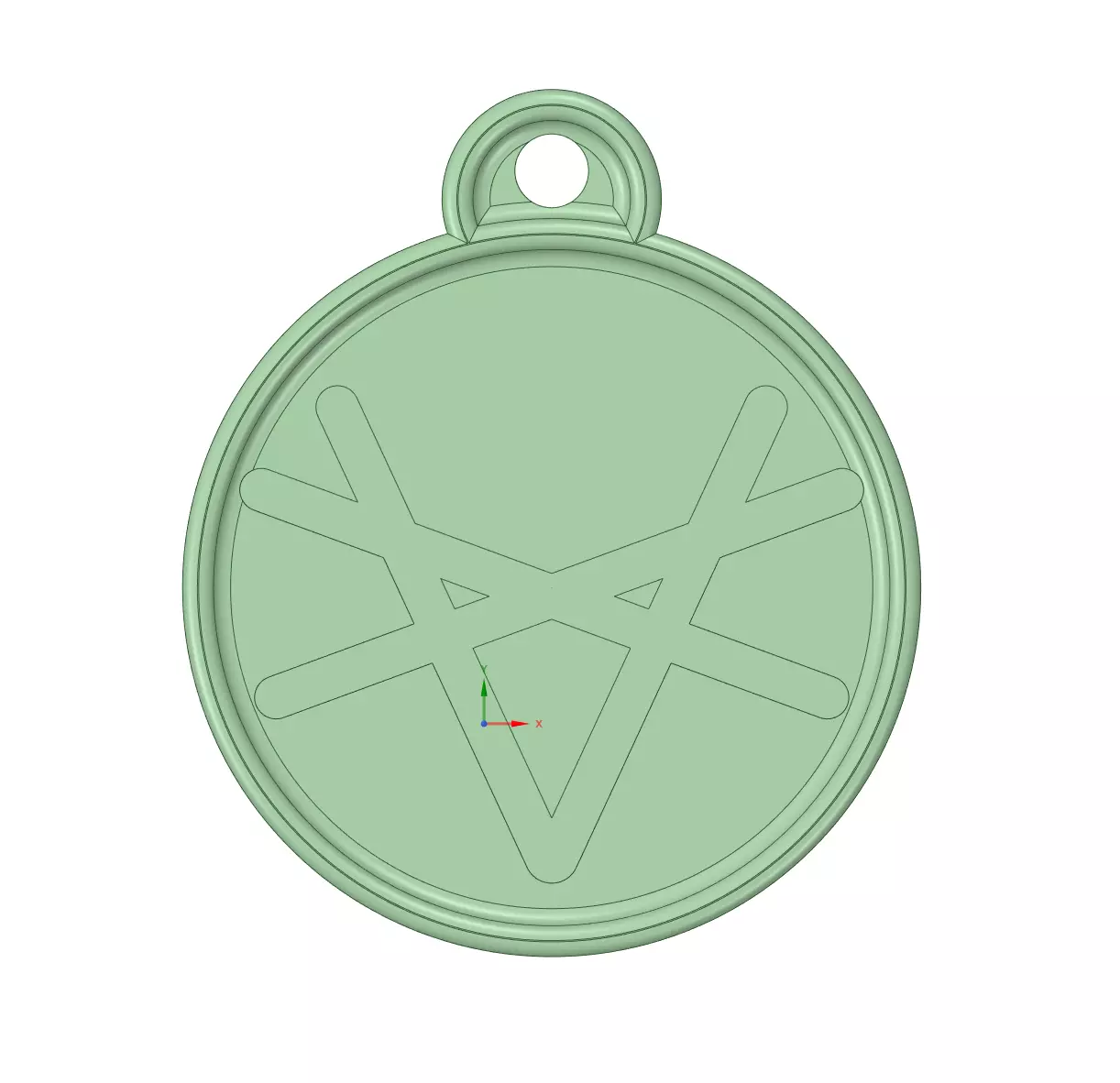 The Division 2 - Hyenas Logo Hanging Free 3D print model