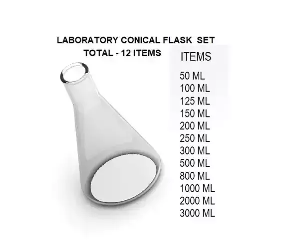 Laboratory Conical Flask Pack 3D print model
