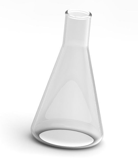 Laboratory Conical Flask Pack 3D print model_2