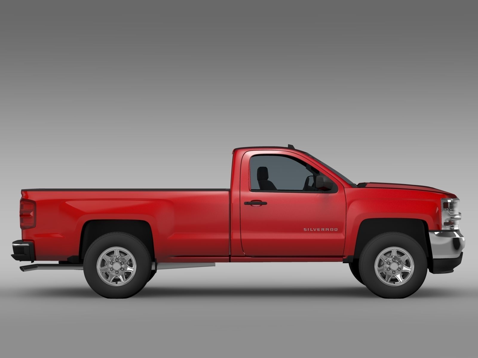 Chevrolet Silverado LS Regular Cab  Long Box 2016 3D model_5