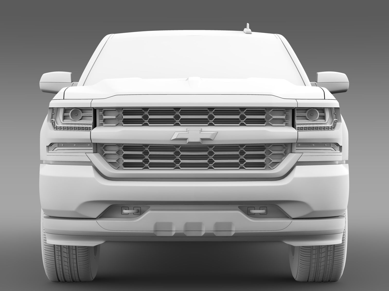 Chevrolet Silverado LS Regular Cab  Long Box 2016 3D model_8