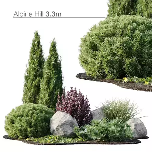 Alpine Hill 3m 3D model