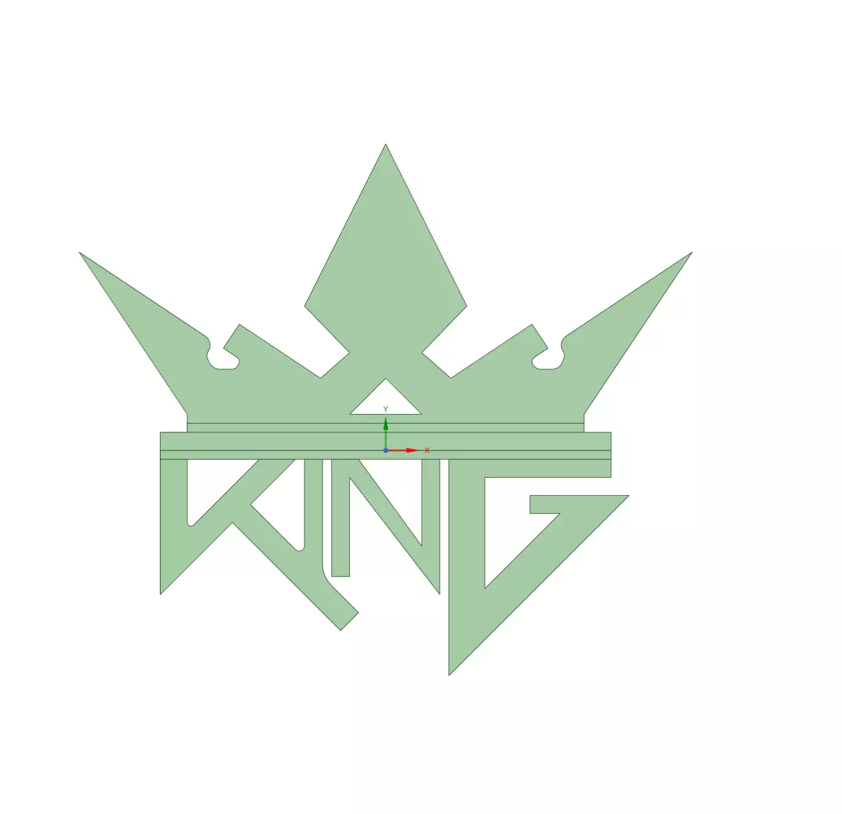 King Uprising Logo Free 3D print model