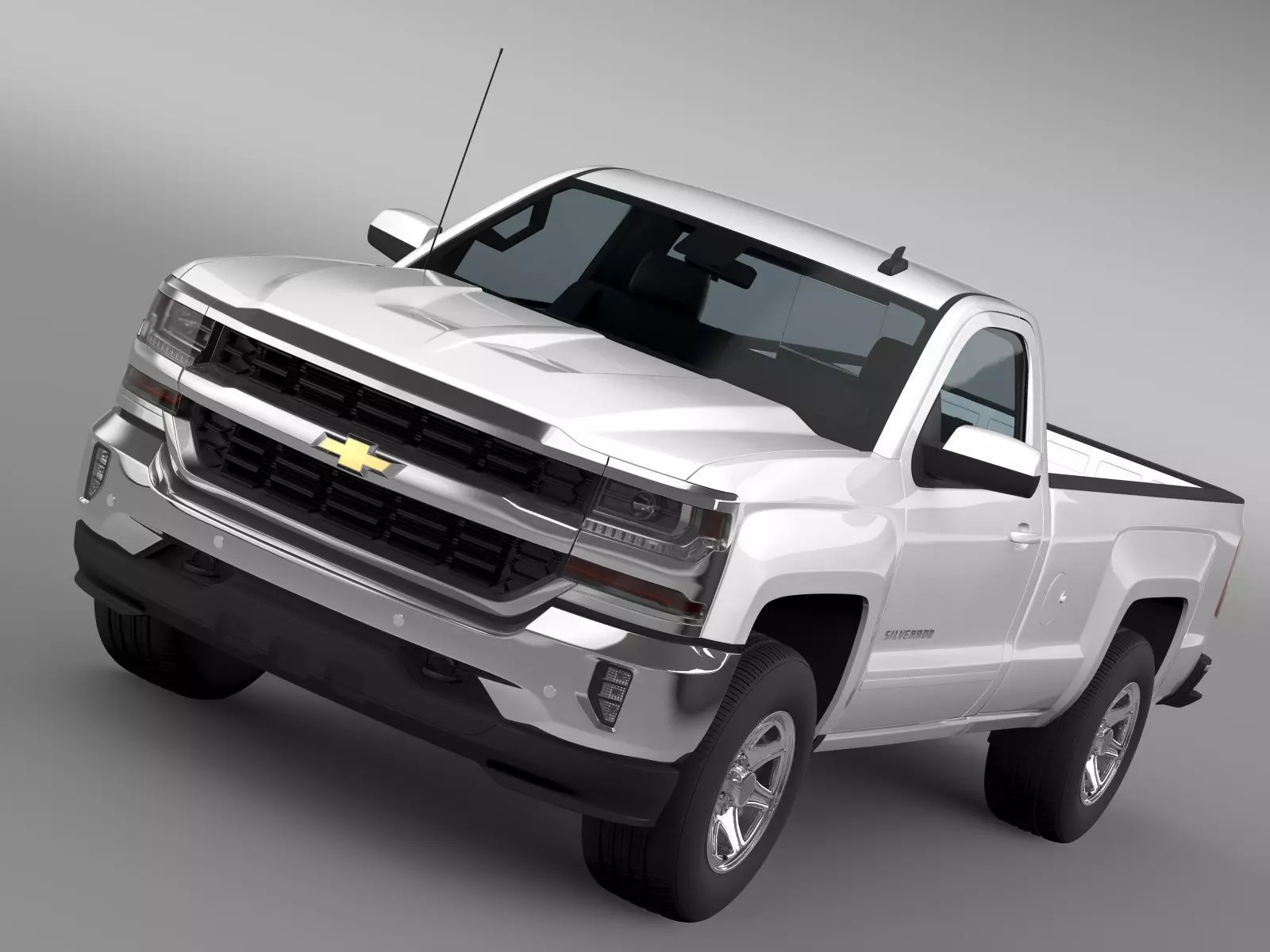 Chevrolet Silverado LT Regular Cab Long Box 2016 3D model