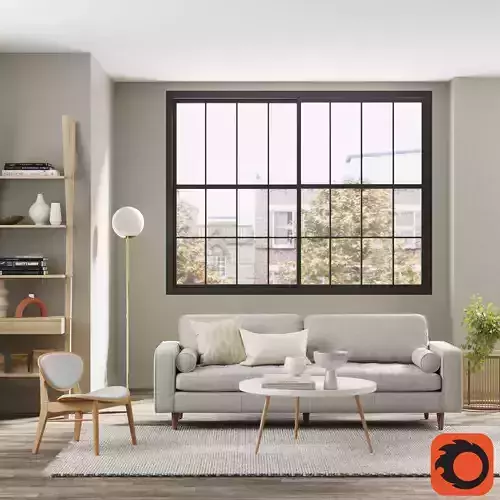 Living Room Interior Scene for Corona 3D model Living Room Interior Scene for Corona 3D model