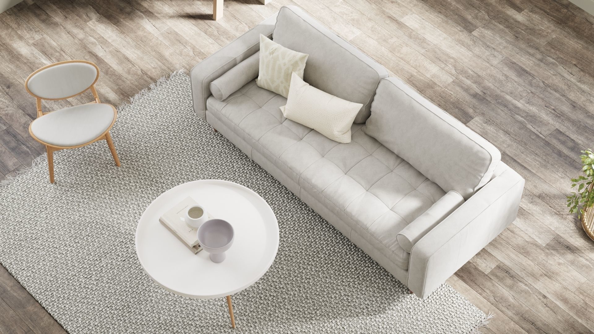 Living Room Interior Scene for Corona 3D model_6