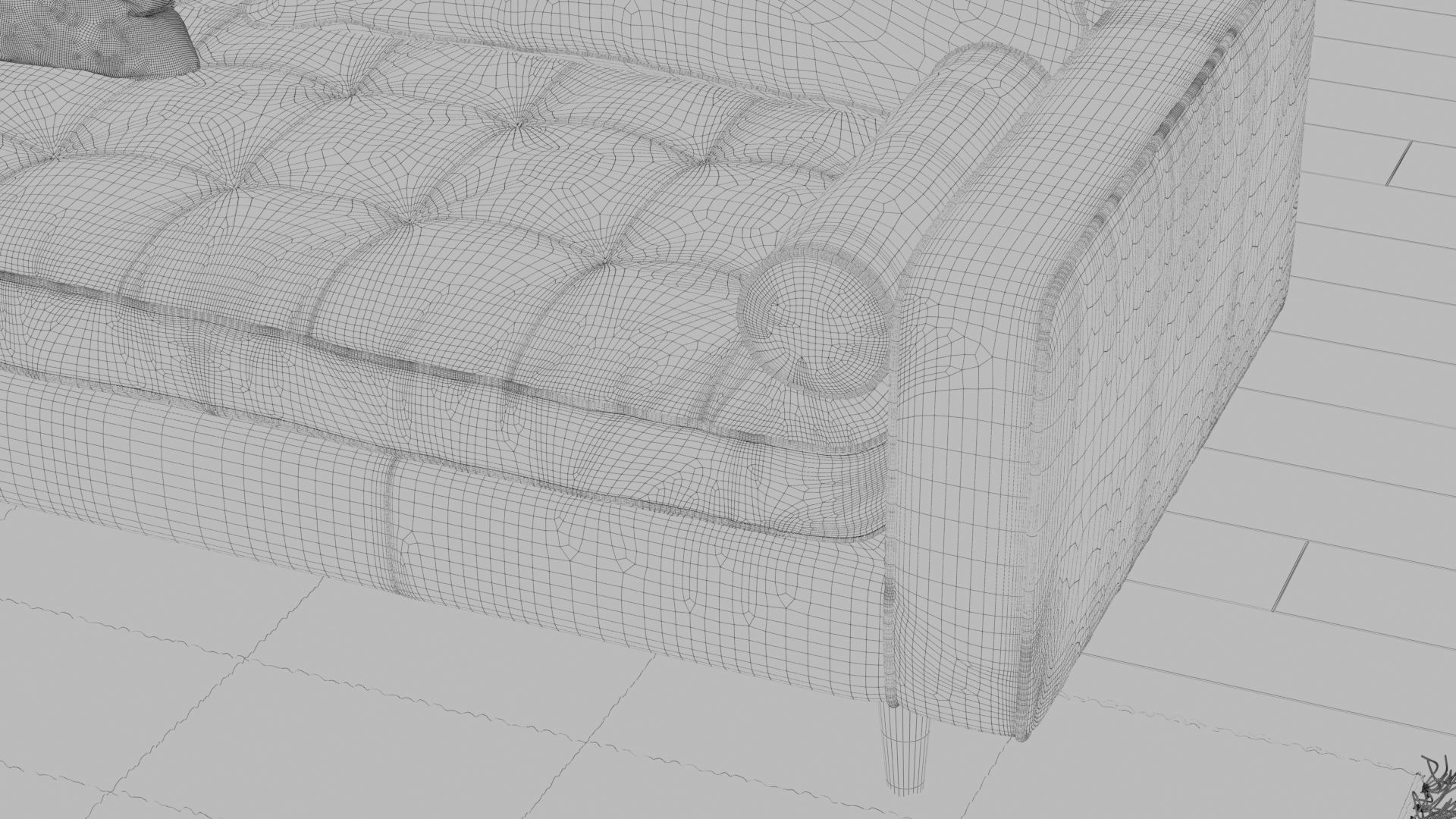 Living Room Interior Scene for Corona 3D model_9