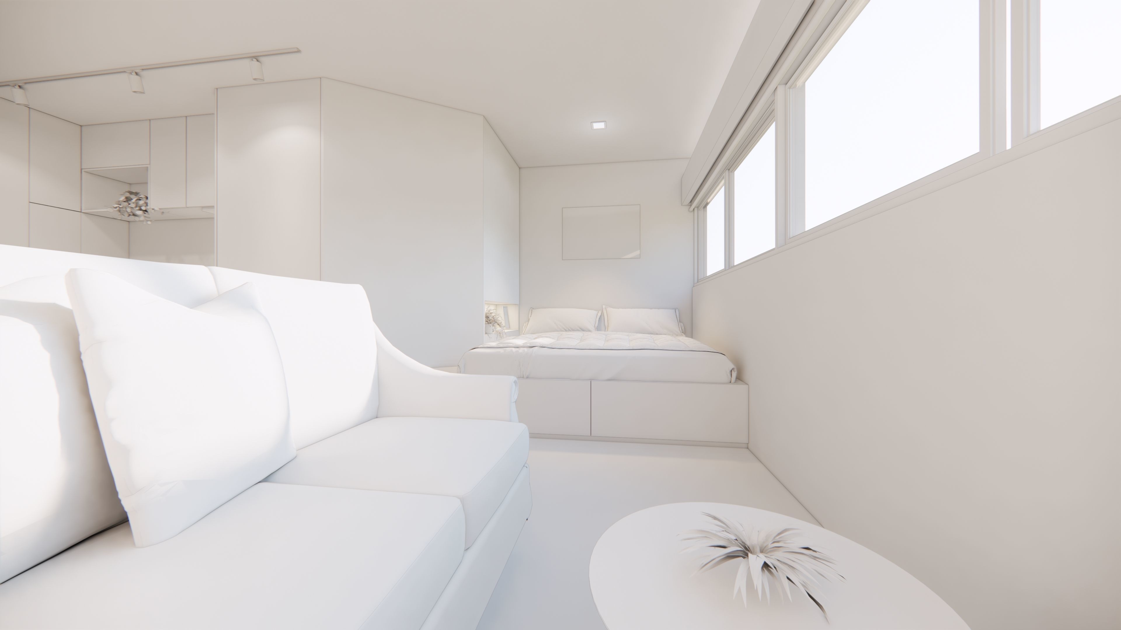 Sketchup Interior Design 1  Enscape 3 Rendering 3D model_3