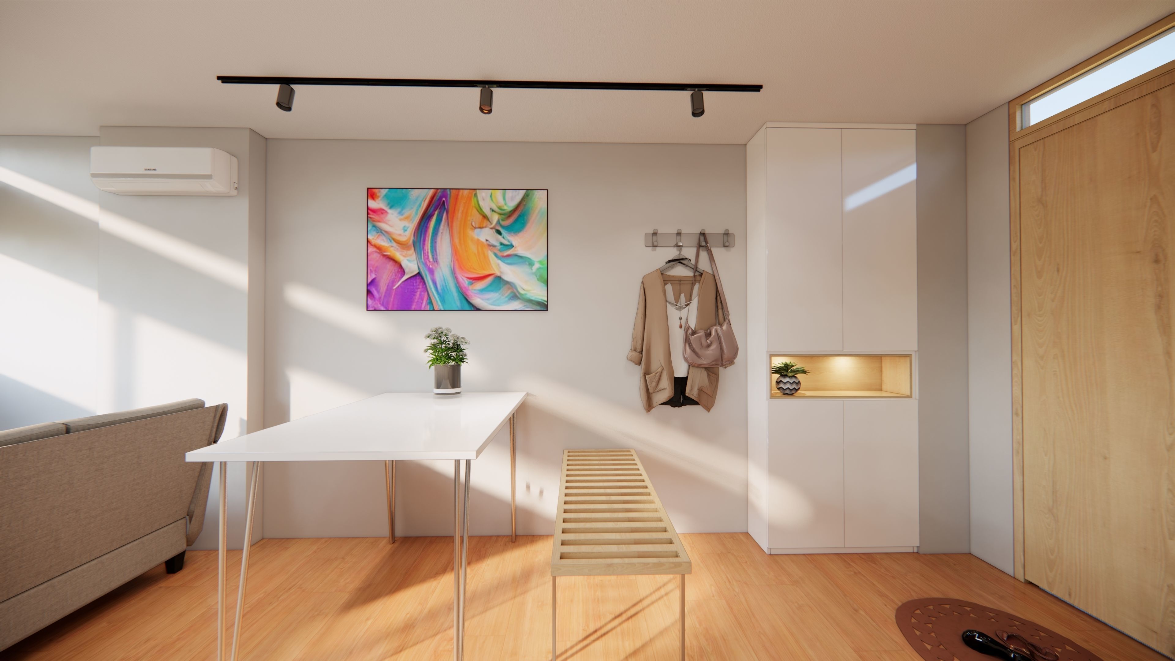 Sketchup Interior Design 1  Enscape 3 Rendering 3D model_8