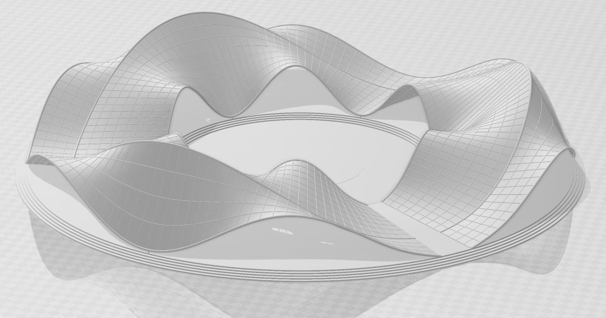Parametric Pavilion Shade Structure Architecture 3D model_19