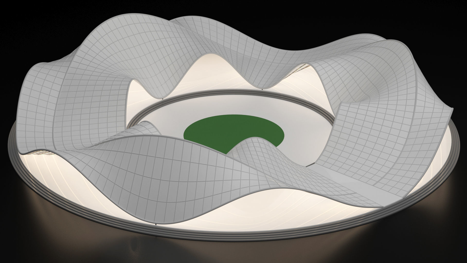 Parametric Pavilion Shade Structure Architecture 3D model_12