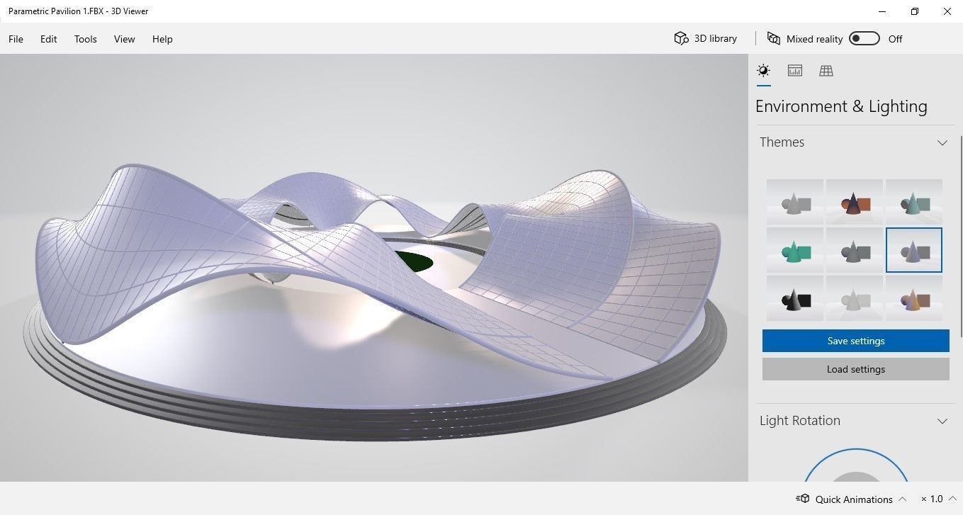 Parametric Pavilion Shade Structure Architecture 3D model_20
