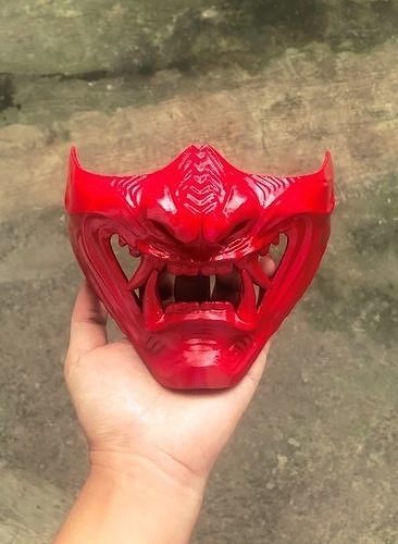 Oni hannya samurai mask 3D print model