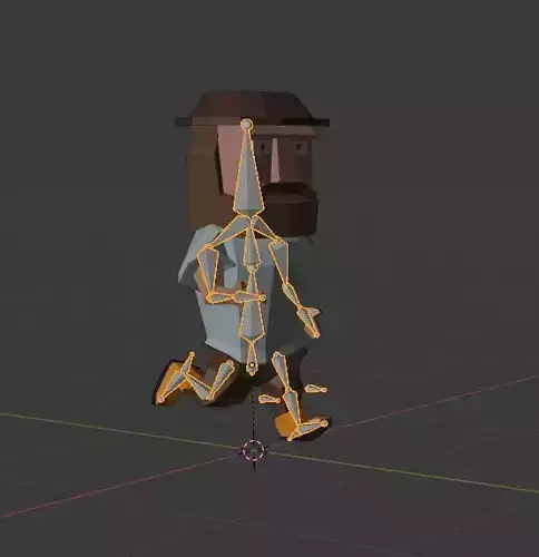 simple Low-poly game character